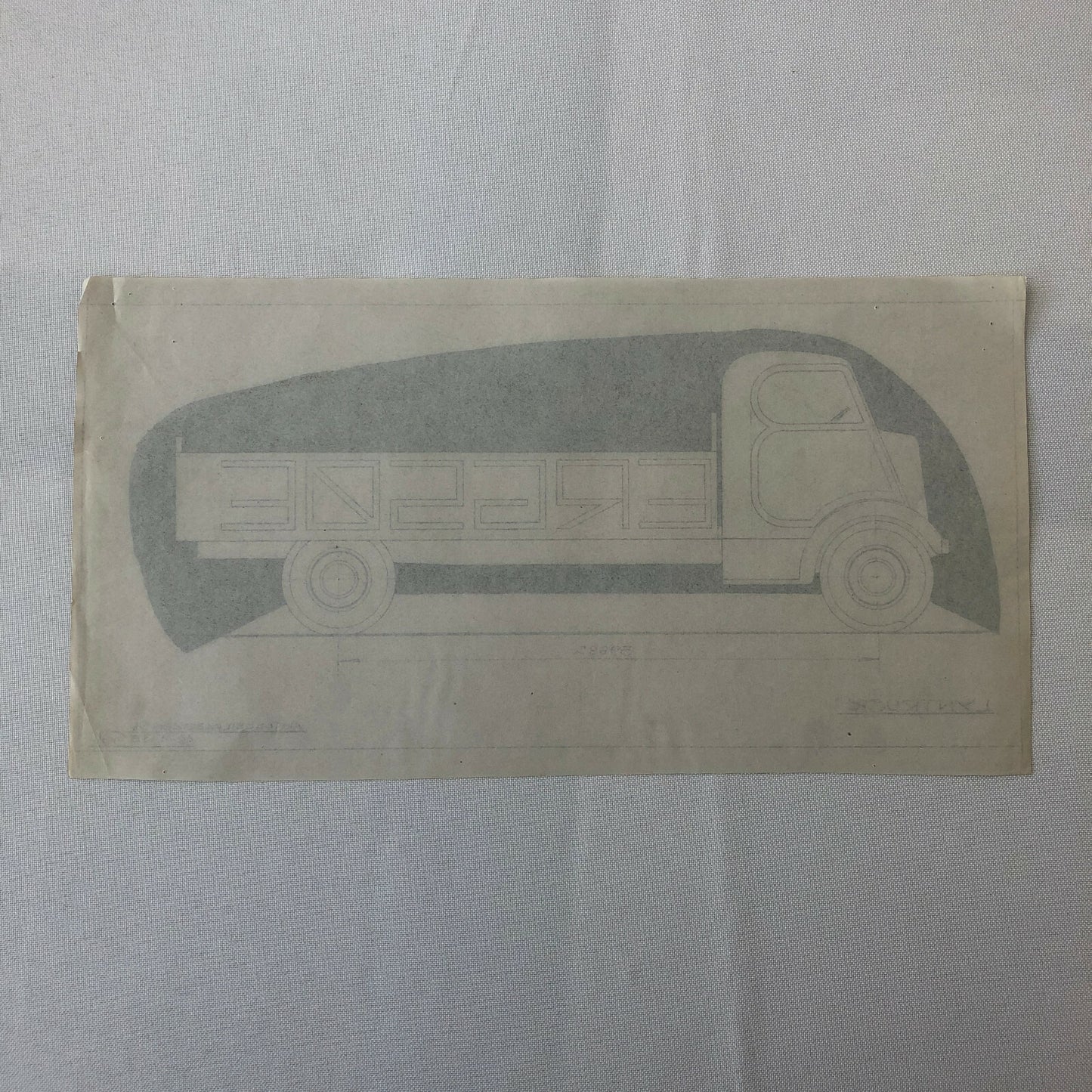 1935 Coachbuilder Truck Design Blueprint Rendering Blue Print