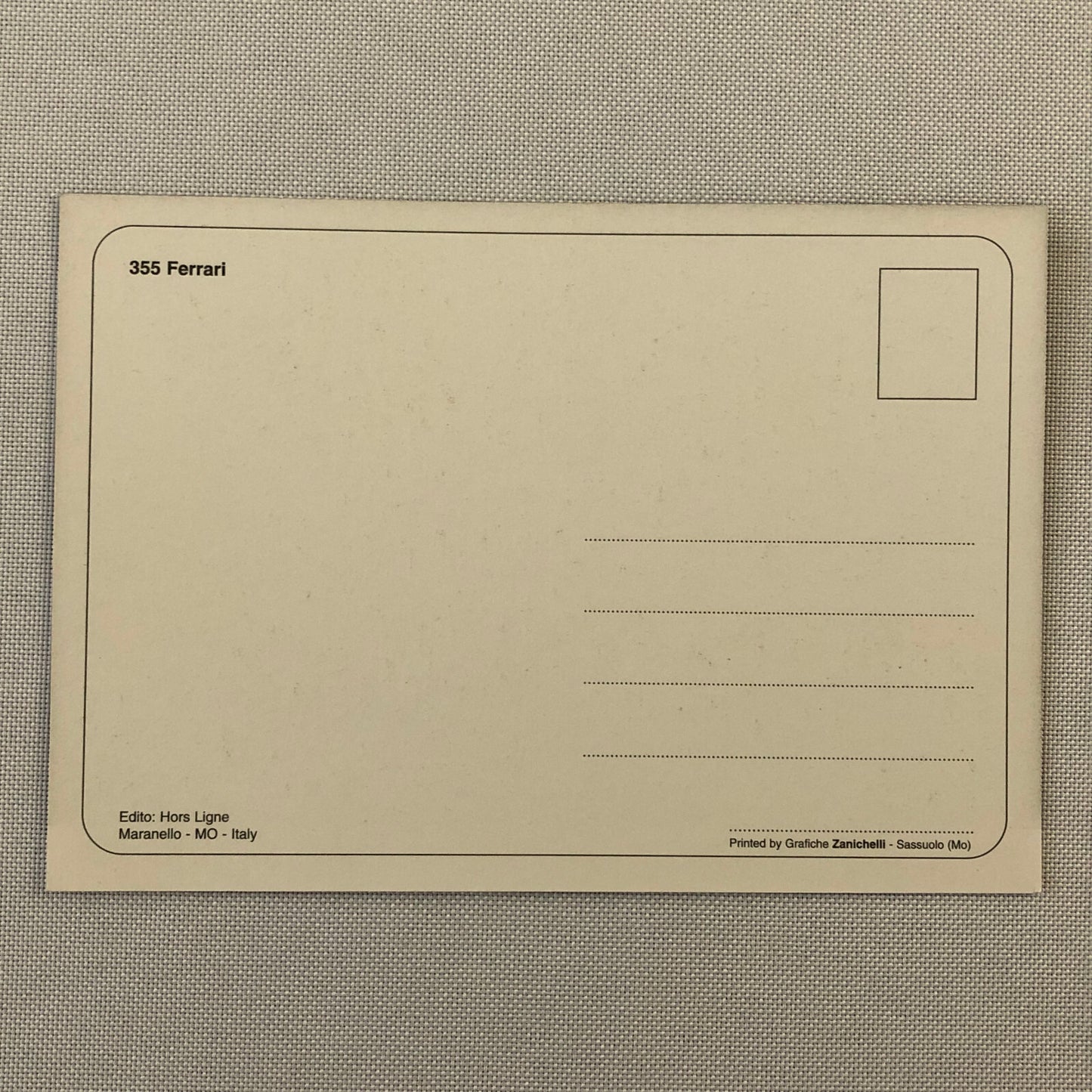 Ferrari 355 Postcard Post Card