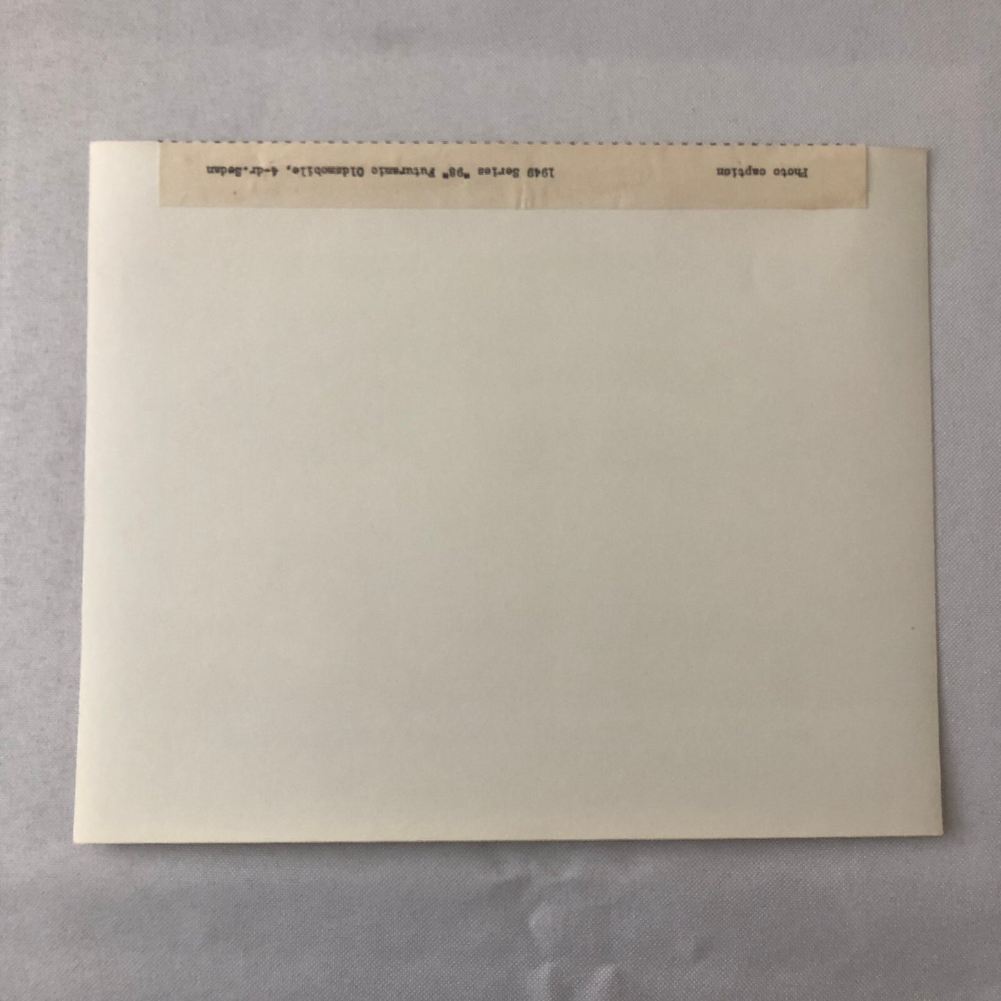 1949 Oldsmobile Series 98 Futuramic Sedan Factory Press Photo Photograph Print