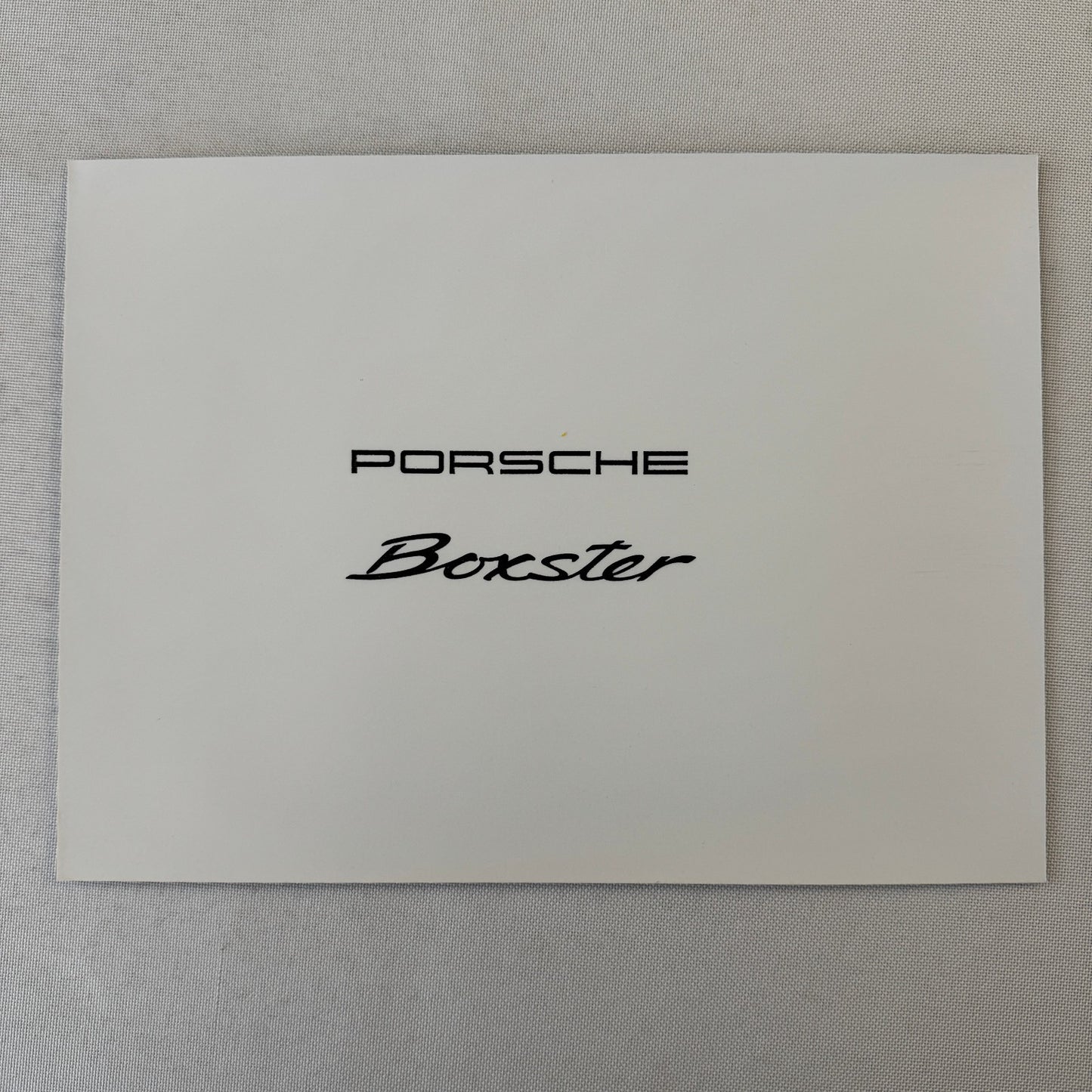 Porsche Boxster Concept Car Factory Press Photo Photograph