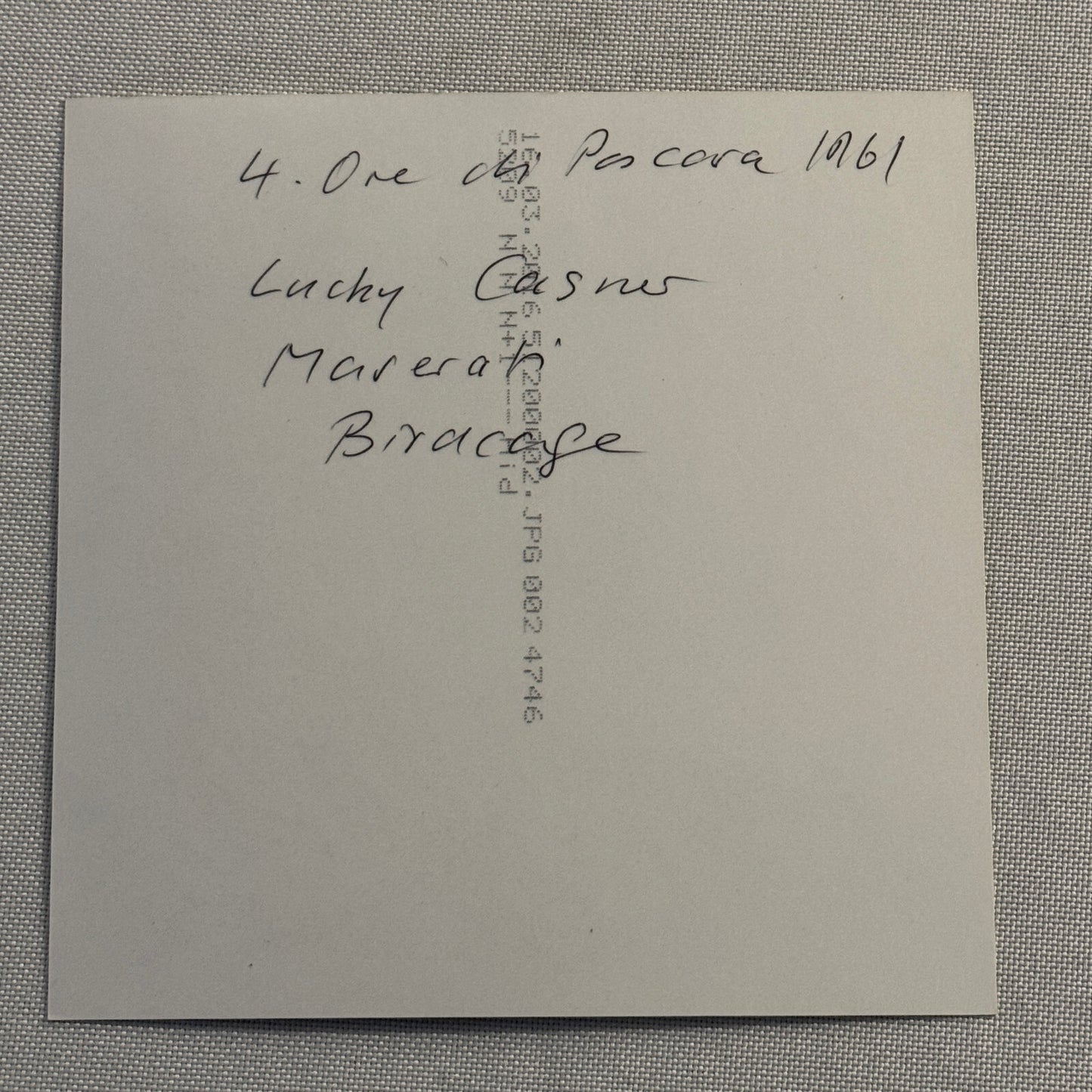 Maserati Birdcage Racing Photo Photograph Lucky Lloyd Casner 1961 Modern Print