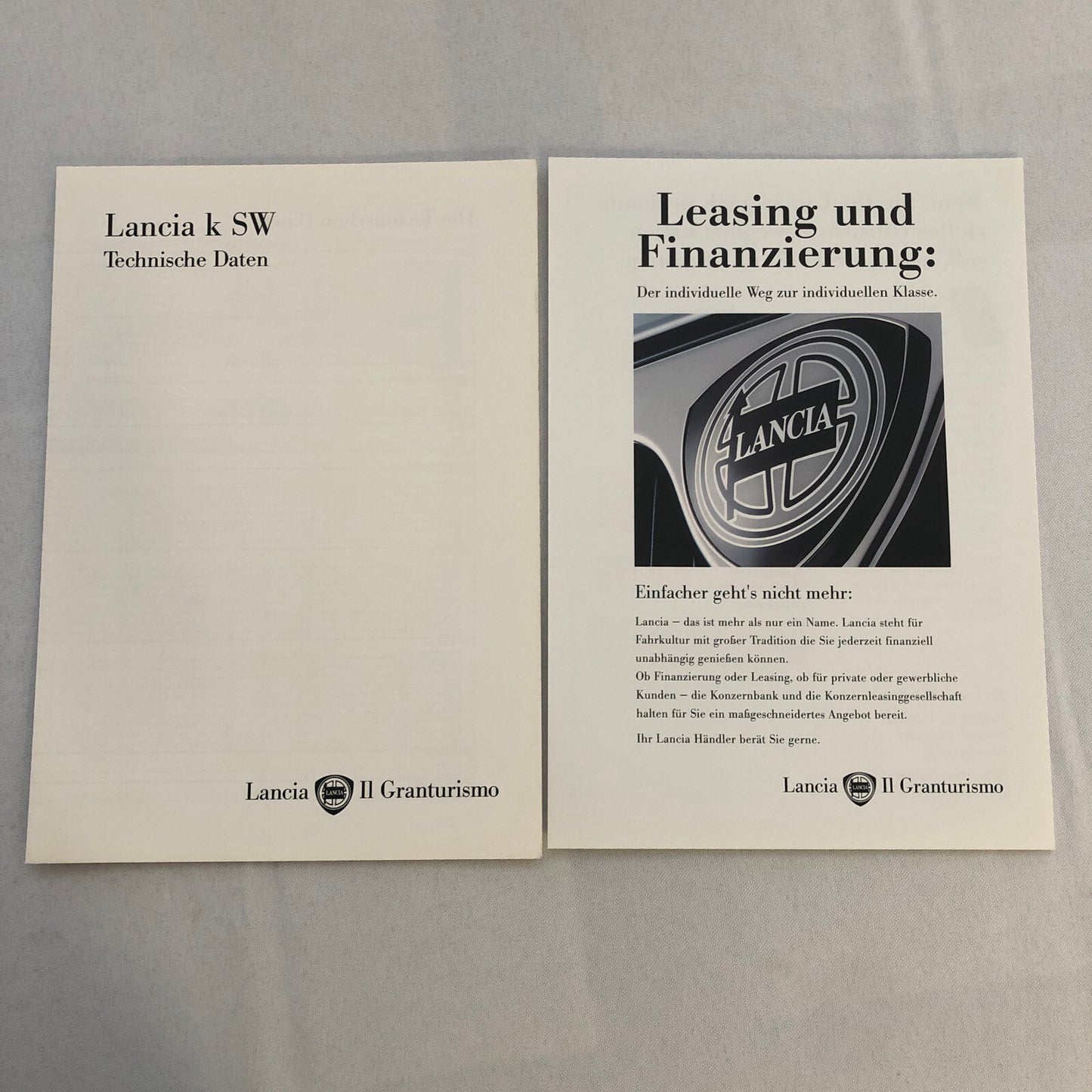 Lancia K SW Station Wagon Sales Brochure Catalog GERMAN LE LS Turbo