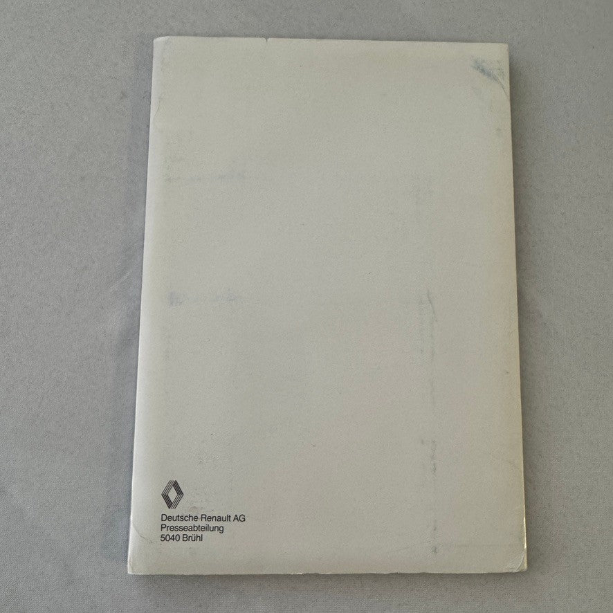 1982 Renault Press Kit Brochure Photos Renault 5 Turbo 9 14 Fuego 30 Alpine A310