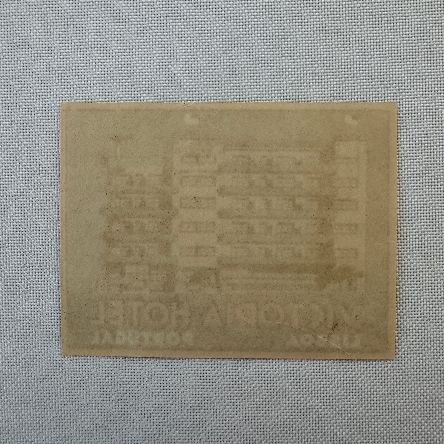 Vintage Hotel Travel Label Victoria Hotel Lisboa Portugal