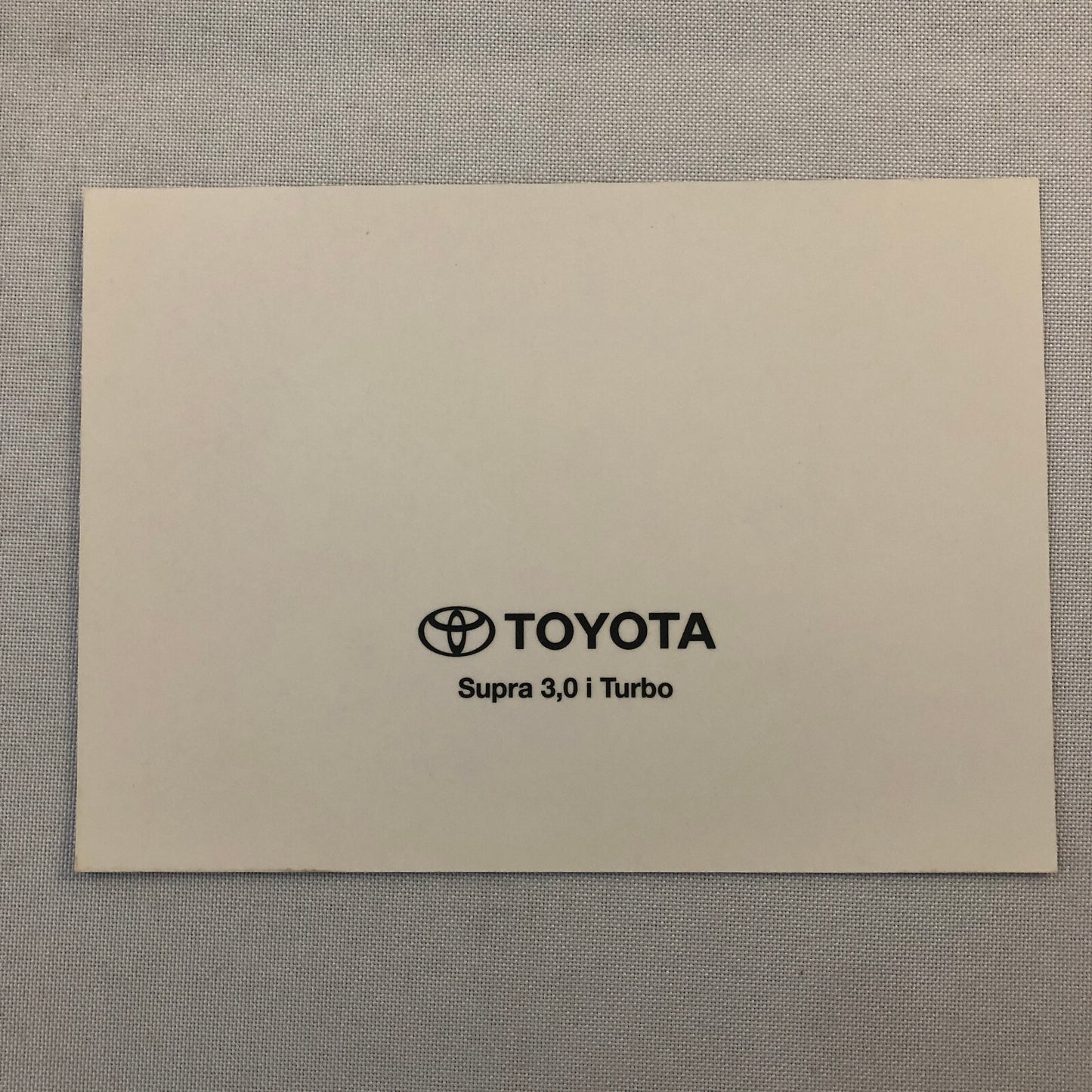 Toyota Supra Turbo Car Factory Press Photo Photograph Print