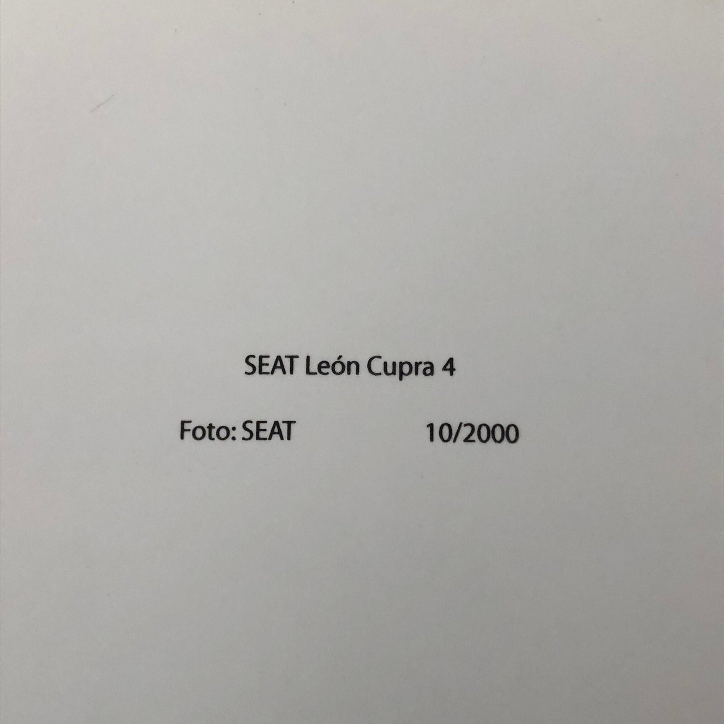 SEAT Leon Cupra 4 Car Factory Press Photo Photograph Print
