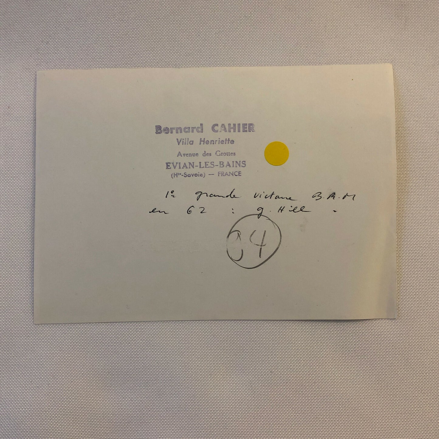 1962 Racing Photo Photograph Graham Hill BRM Car - Bernard Cahier Photographer