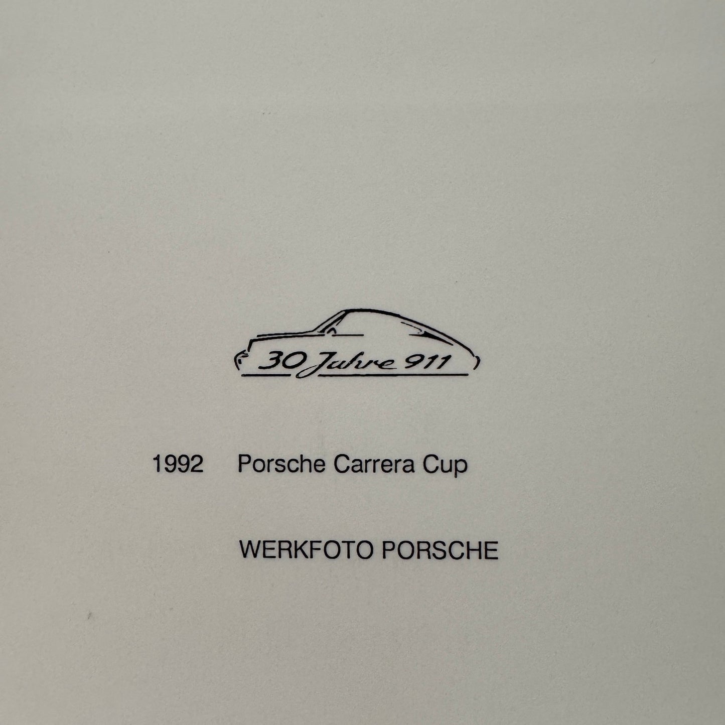 Porsche Racing press Photograph Rally Monte Carlo 911 1992 Porsche Carrera Cup