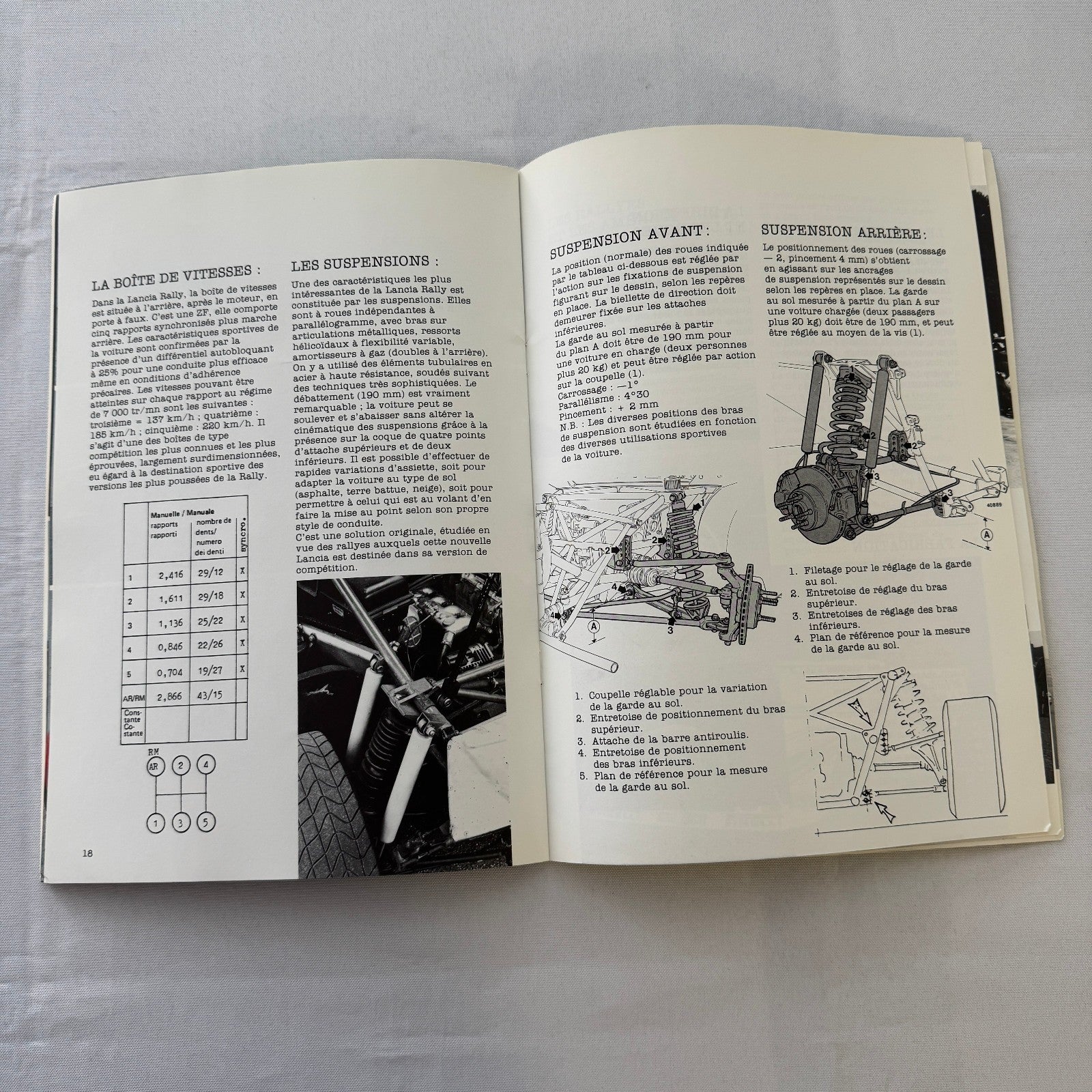 Lancia Rally 037 Rallye Racing Book Dossier Auto Motorsport FRENCH Text