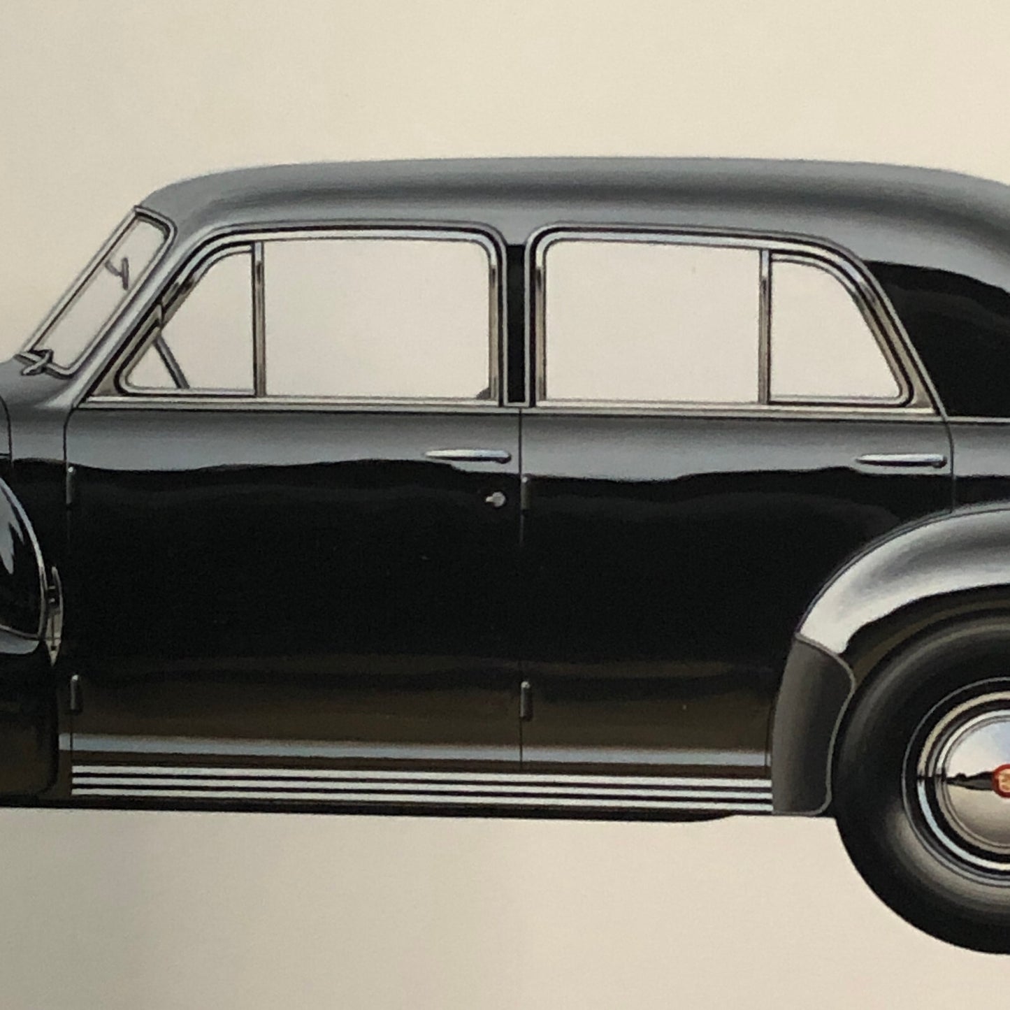 1939 Cadillac Sixty Special Fleetwood Car Illustration Art Drawing Hand Drawn