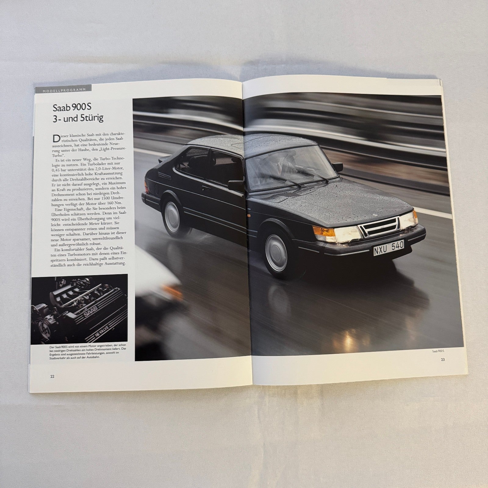 1992 Saab 900 Car Sales Brochure Catalog Saab 900 Cabriolet Turbo 16S GERMAN