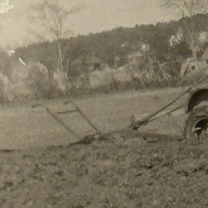 Antique Car Tractor Photo Photograph Print Automobile Farm Plow Snapshot Print