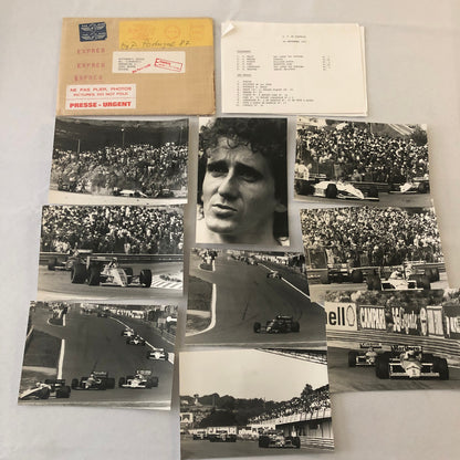 1987 Portugal Grand Prix Formula One Racing Photo Lot of 9 F1 Car Driver