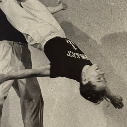 Vintage Circus Photo Les Rowlers Roller Skating Act Performer Photograph