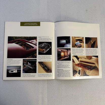 1987 Jaguar XJ6 and XJ6 Sovereign Car Sales Brochure Catalog Advertising Vintage