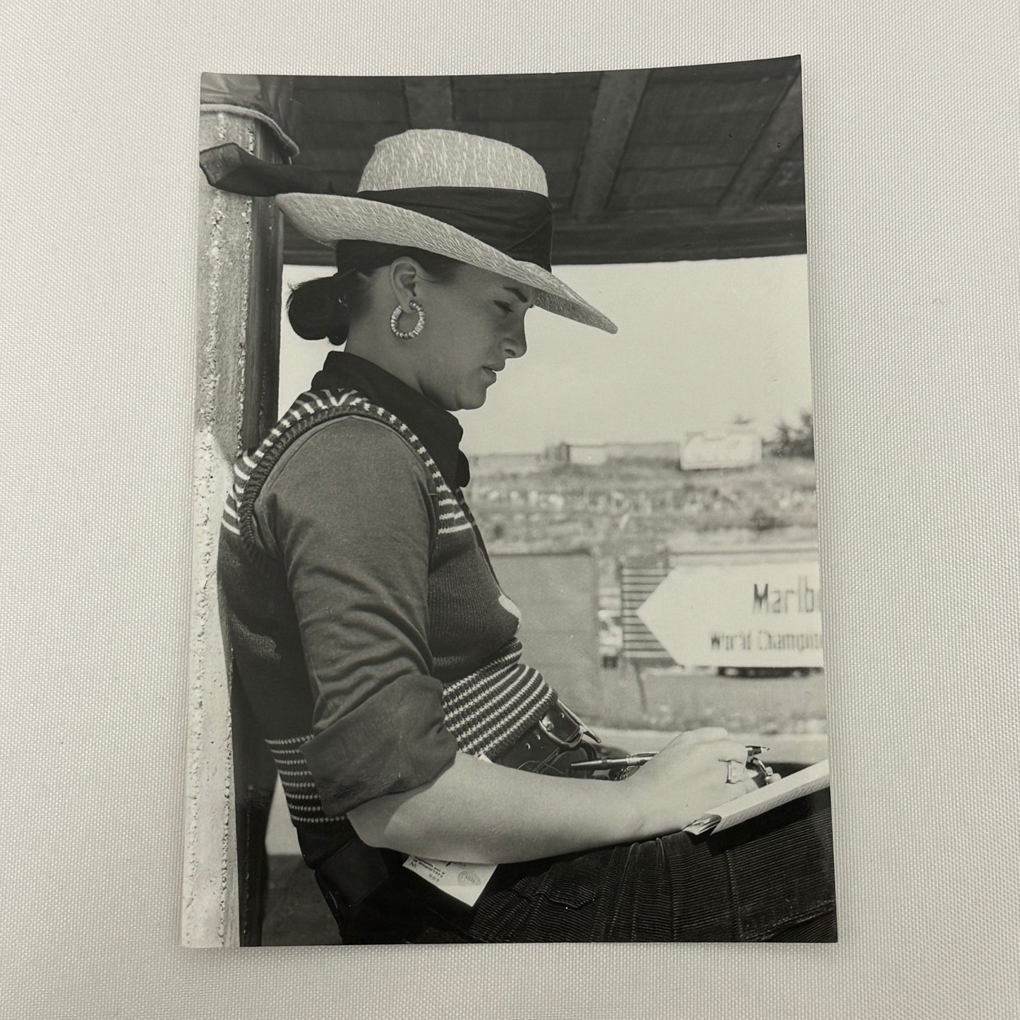 Vintage Racing Photo Emerson Fittipaldi Wife Maria Helena Fittipaldi Grand Prix