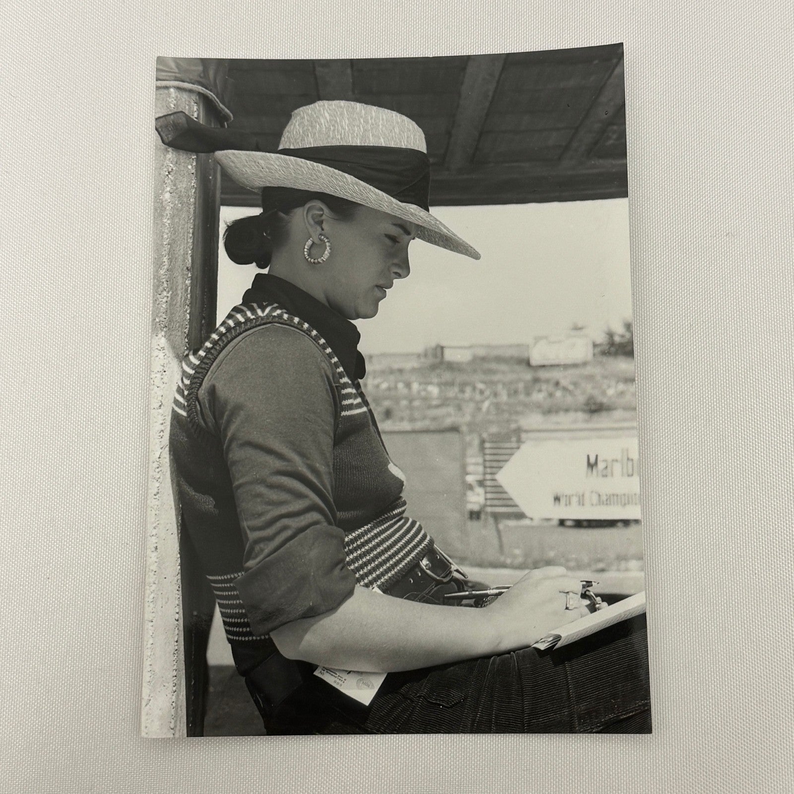 Vintage Racing Photo Emerson Fittipaldi Wife Maria Helena Fittipaldi Grand Prix