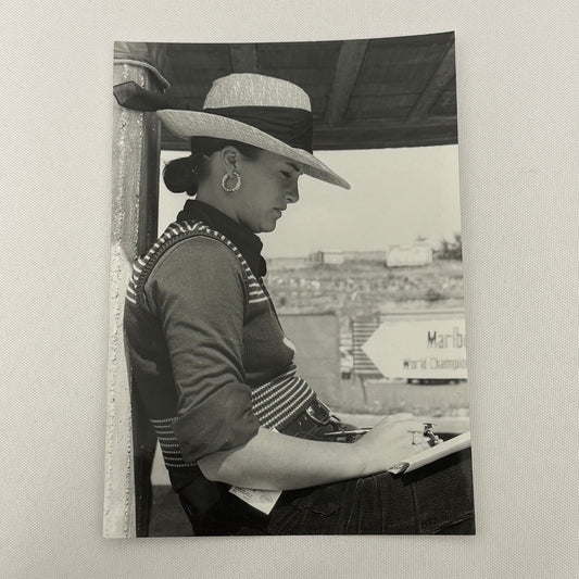 Vintage Racing Photo Emerson Fittipaldi Wife Maria Helena Fittipaldi Grand Prix