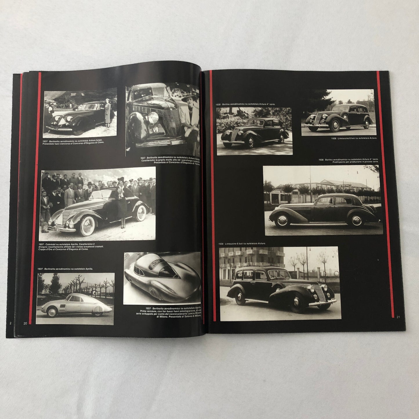 Lancia Pininfarina History Brochure Book Aurelia Cabriolet Coupe Berlinetta +