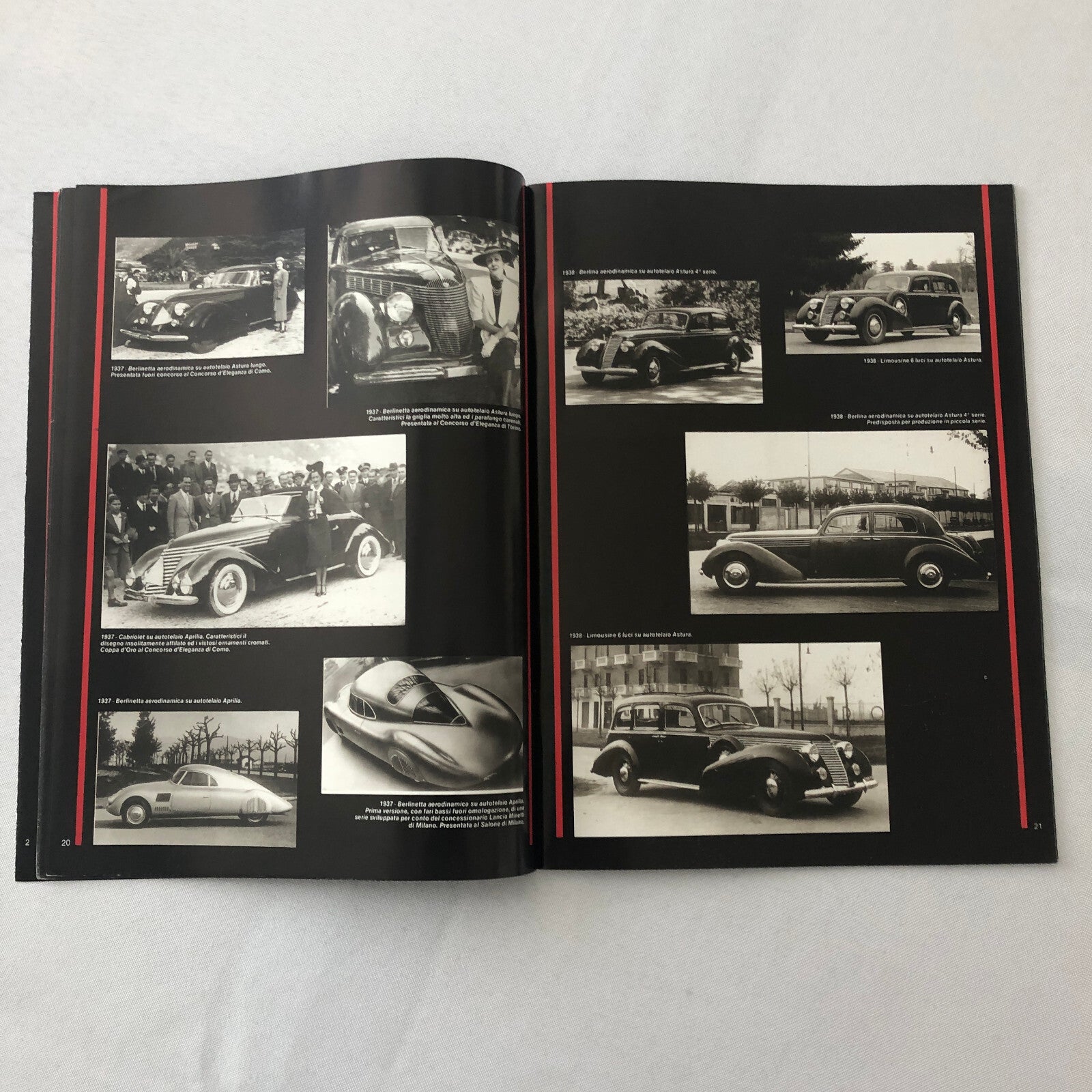 Lancia Pininfarina History Brochure Book Aurelia Cabriolet Coupe Berlinetta +