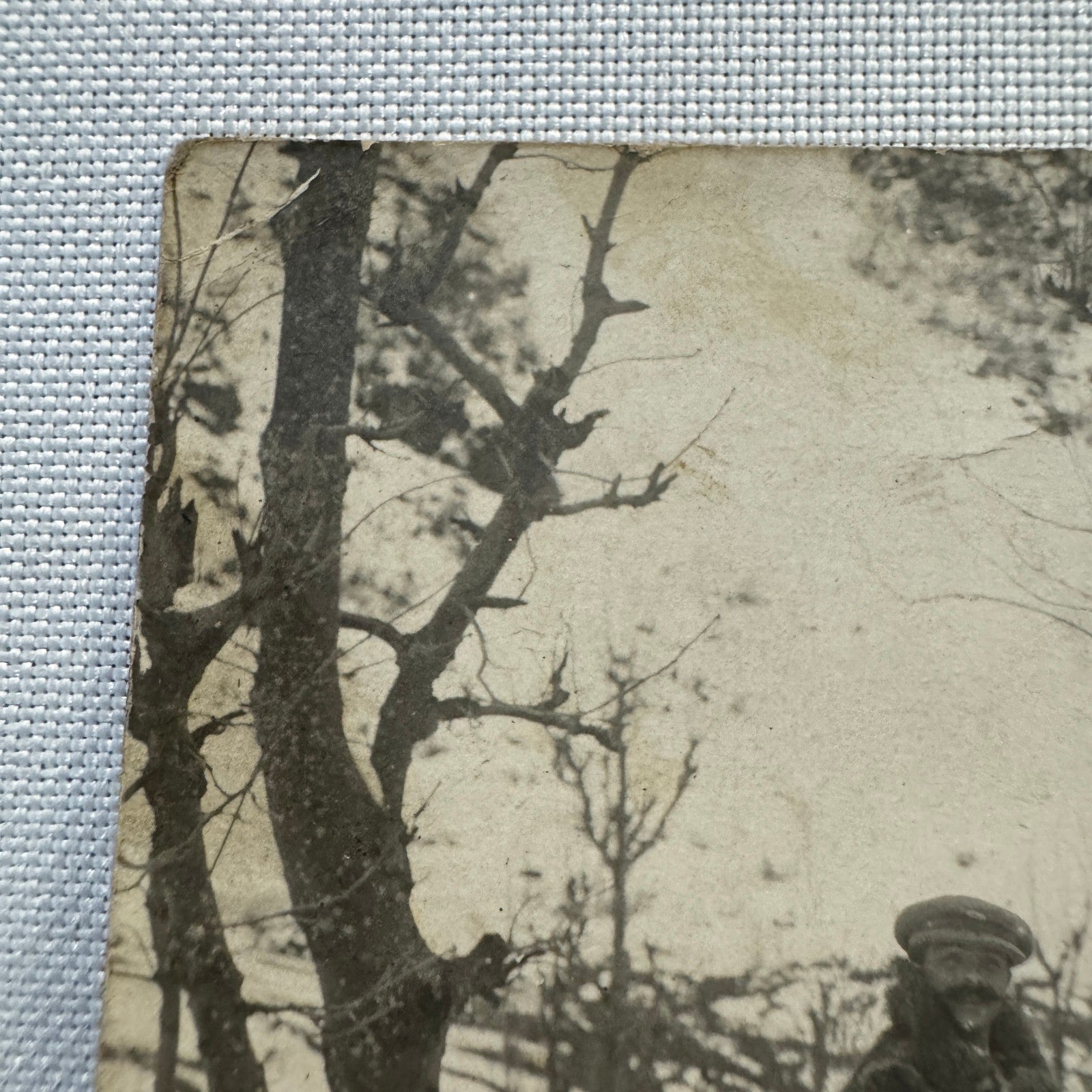 Vintage Postcard Real Photo Postcard RPPC Post Card Men Car Automobile Snow
