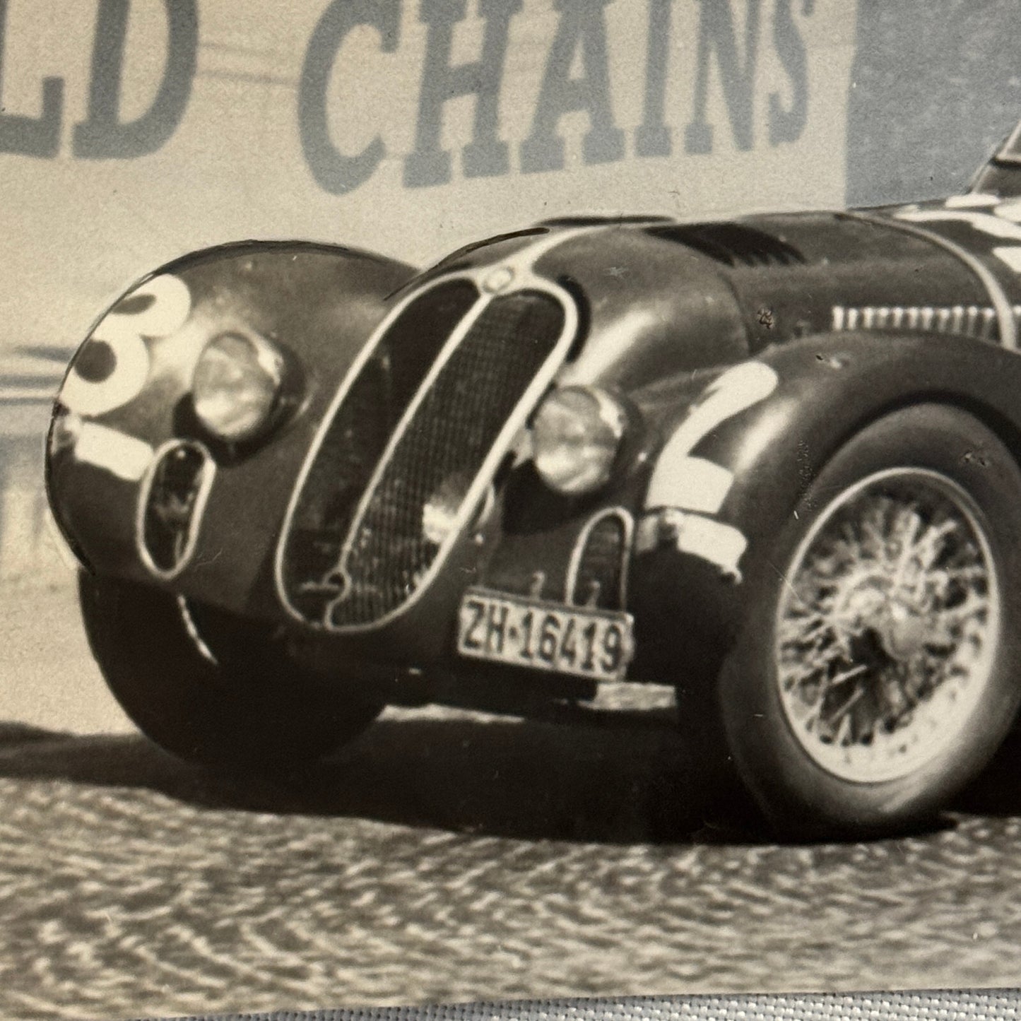 Vintage Alfa Romeo Racing Car Press Photo Photograph Print