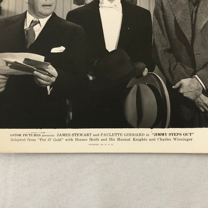 Vintage Movie Film Press Photo Photograph Print Jimmy Steps Out James Stewart