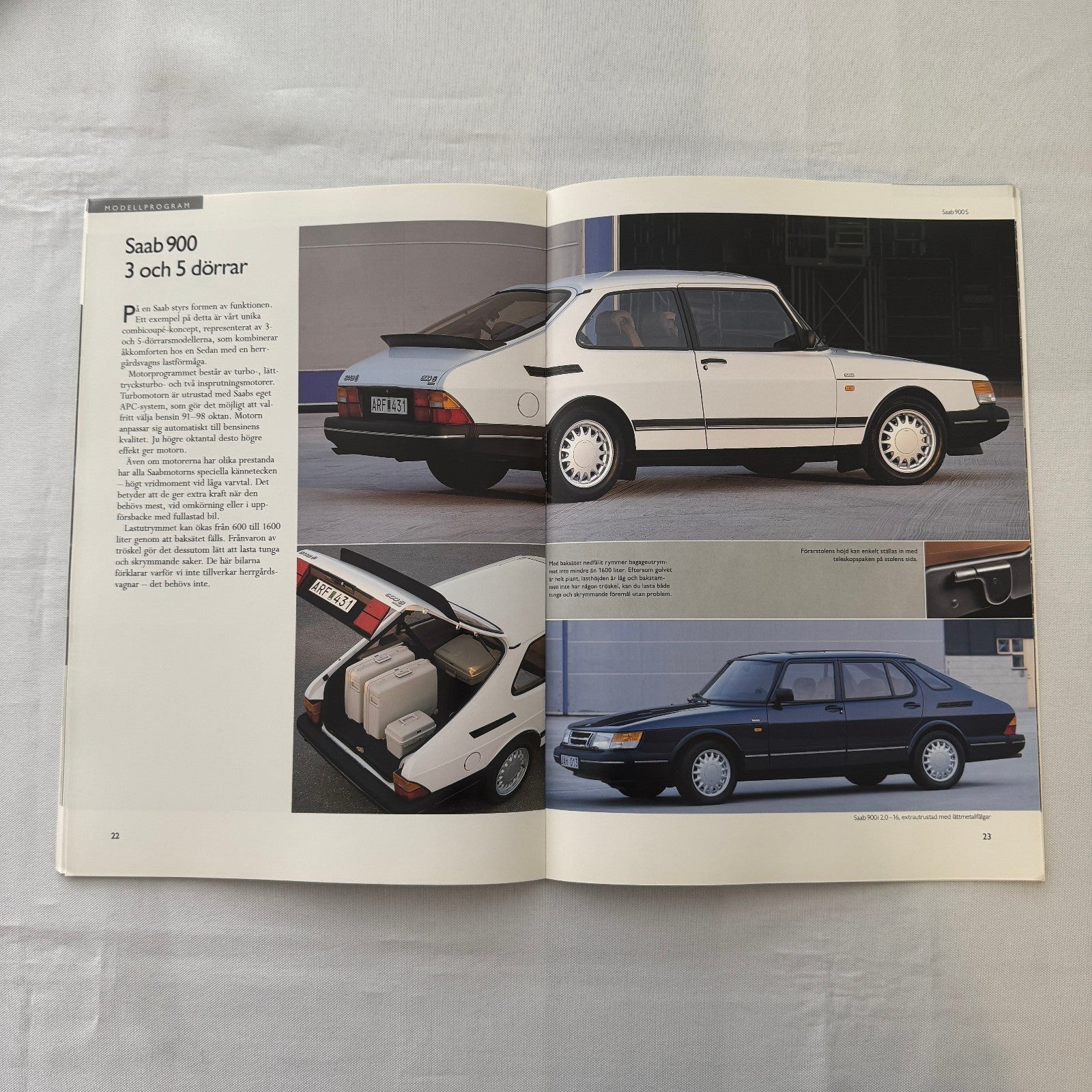 1992 Saab 900 Car Sales Brochure Catalog 900S 900i 900 Turbo Aero SWEDISH