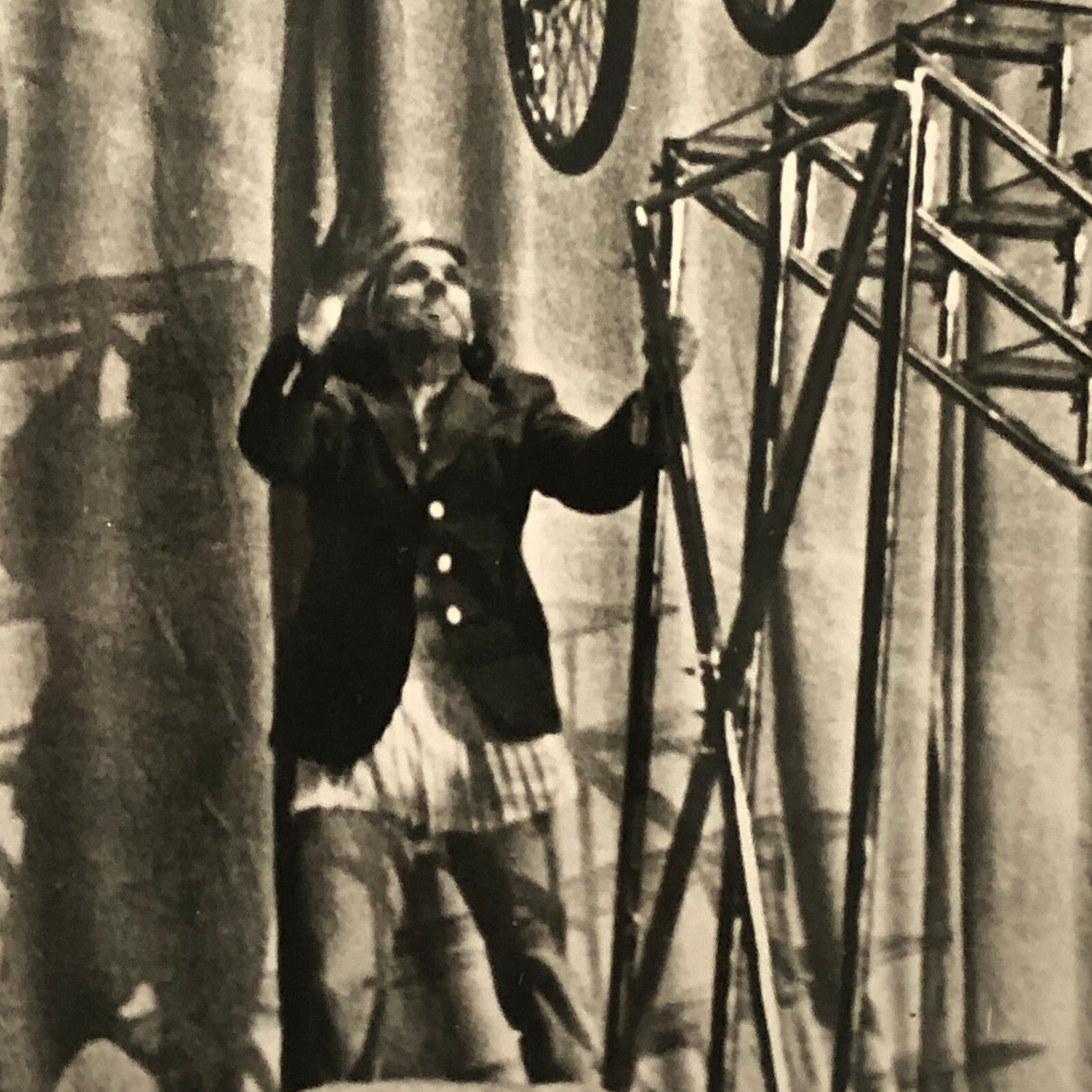 Circus Performer Act Bicycle Stunt Photo Photograph 3 Saytons Vintage