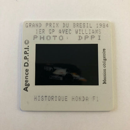 1984 Brazilian Grand Prix Williams Honda DPPI 35MM Press Photo Slide F1 Racing 