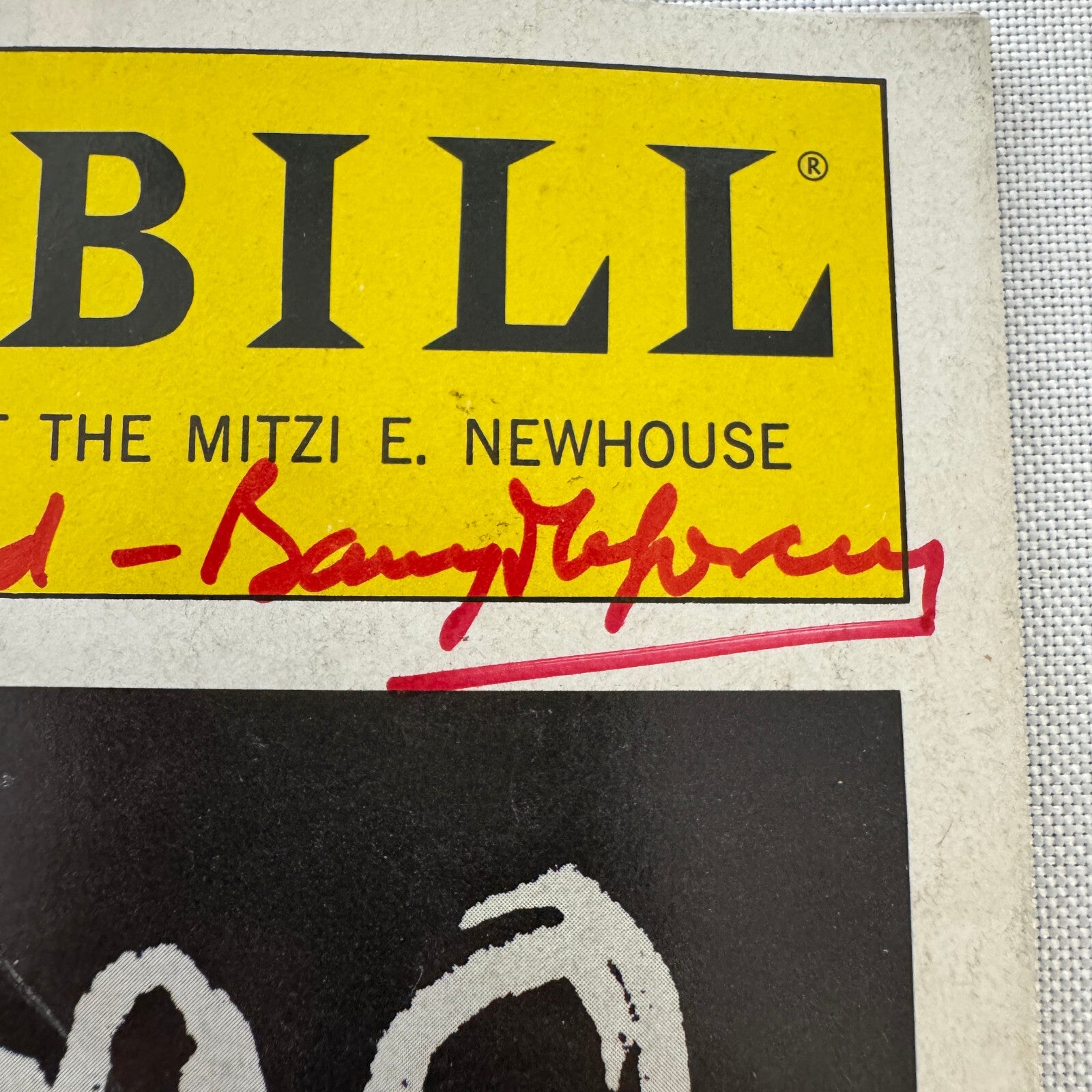 I'll Go On Signed Playbill Autographed Program Barry McGovern 1988