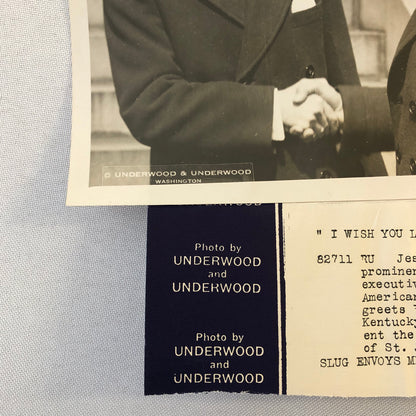 Press Photo Photograph Ambassador to France with Robert W Bingham Publisher 1933