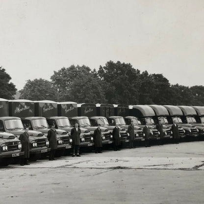 Vintage Coach Built Truck Fleet Photo Photograph Rowntree Austin Truck 