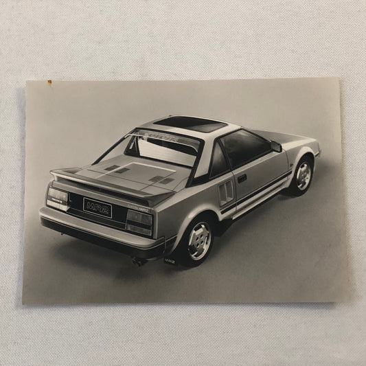 Vintage Toyota MR2 Factory Press Photo Photograph GERMAN Text European Market