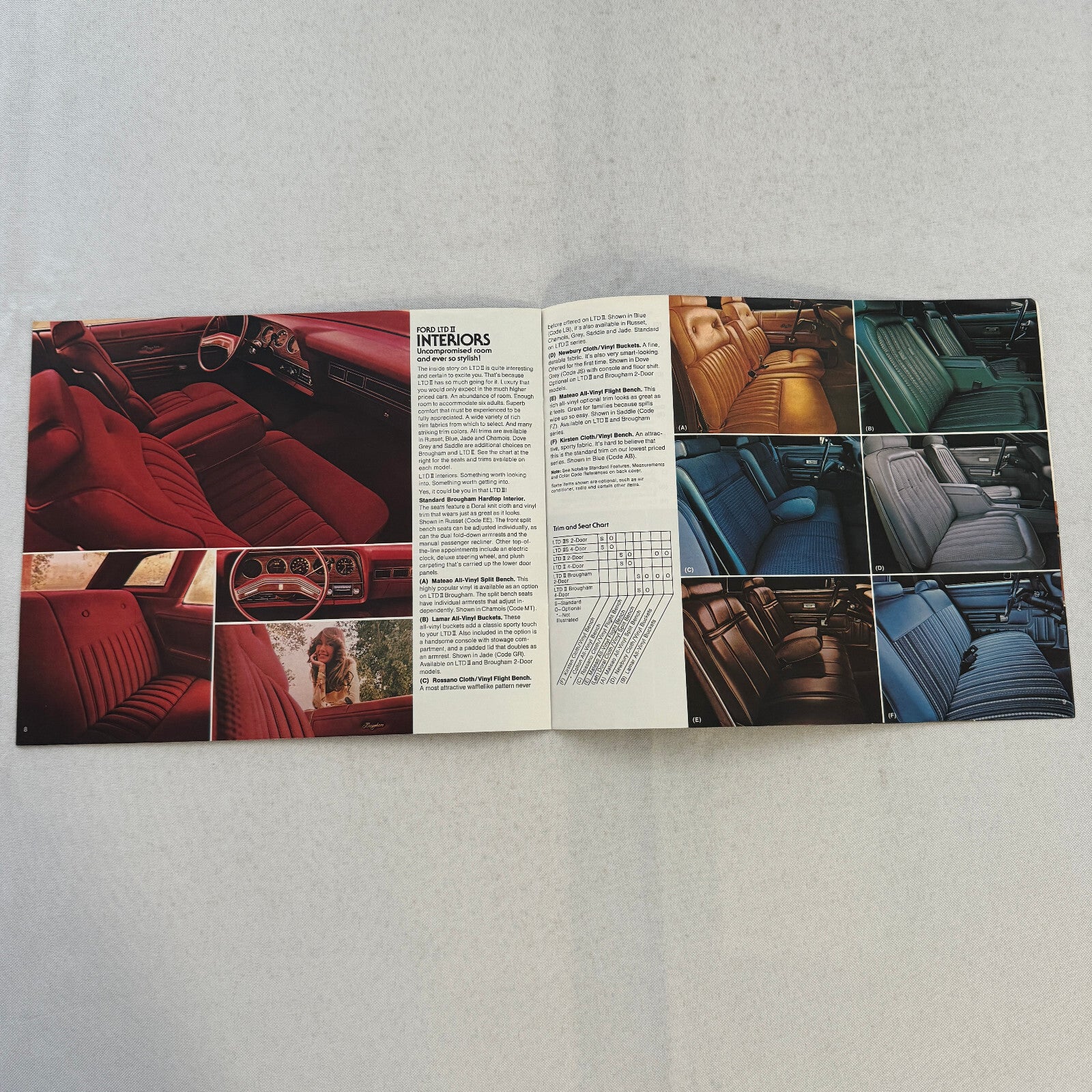 1978 Ford LTD II Car Sales Brochure Catalog Advertising Hardtop Sedan