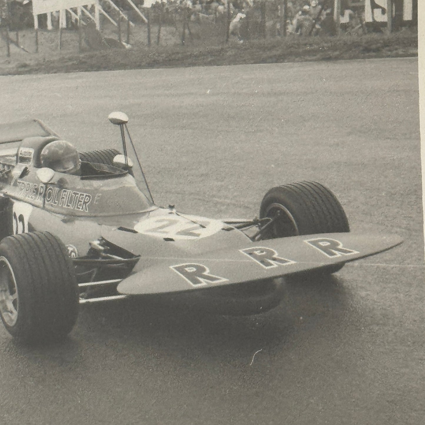 Vintage Racing Photo 1971 Dutch Grand Prix Race Skip Barber Autocar Photograph