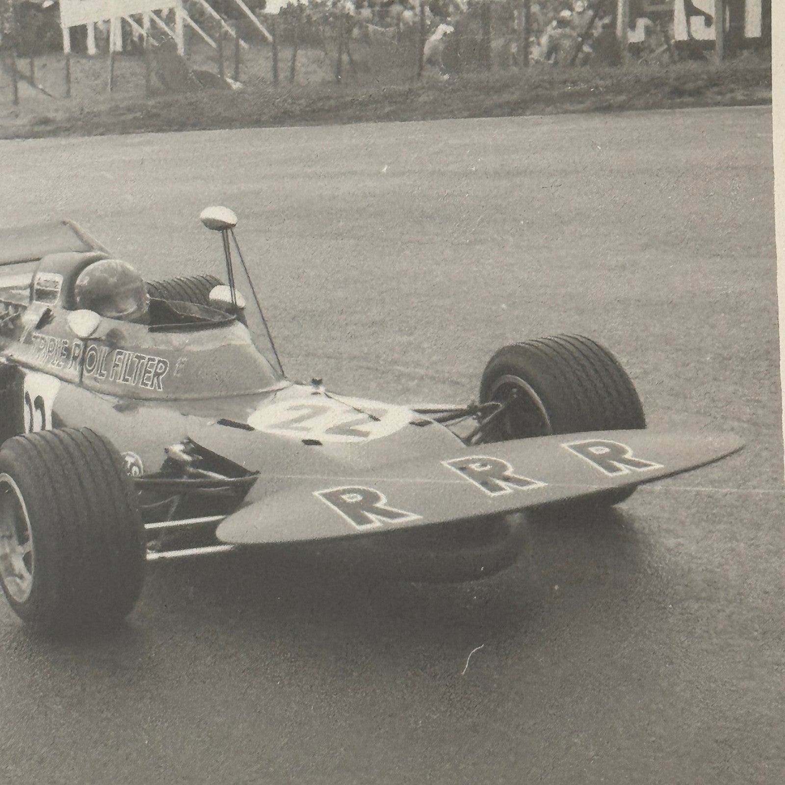 Vintage Racing Photo 1971 Dutch Grand Prix Race Skip Barber Autocar Photograph