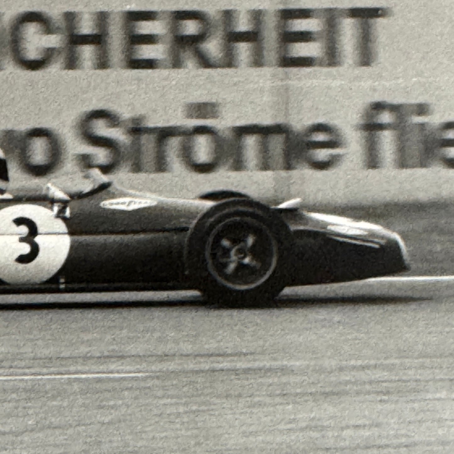 Vintage Racing Photo Jack Brabham Motorsport Photograph Print Autocar