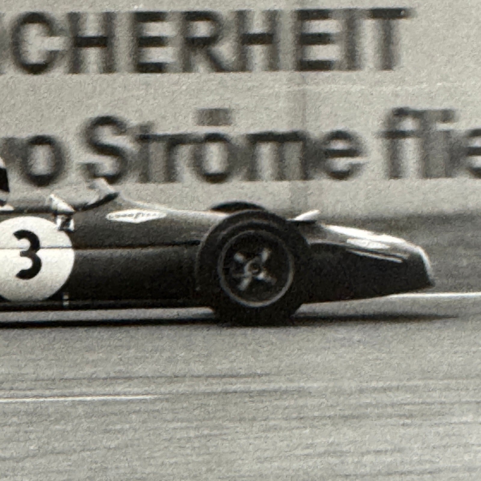 Vintage Racing Photo Jack Brabham Motorsport Photograph Print Autocar