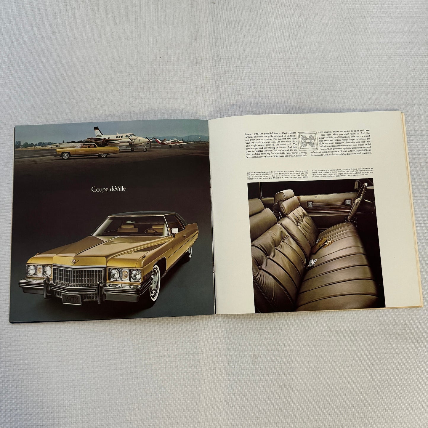 1973 Cadillac Sales Brochure Catalog Fleetwood Brougham Eldorado Coupe DeVille +