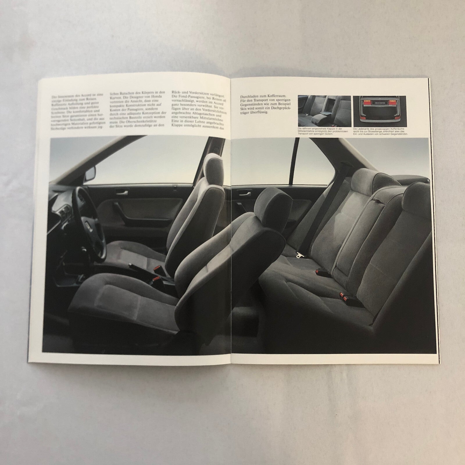 1991 Honda Accord Sedan Car Sales Brochure Catalog GERMAN TEXT European
