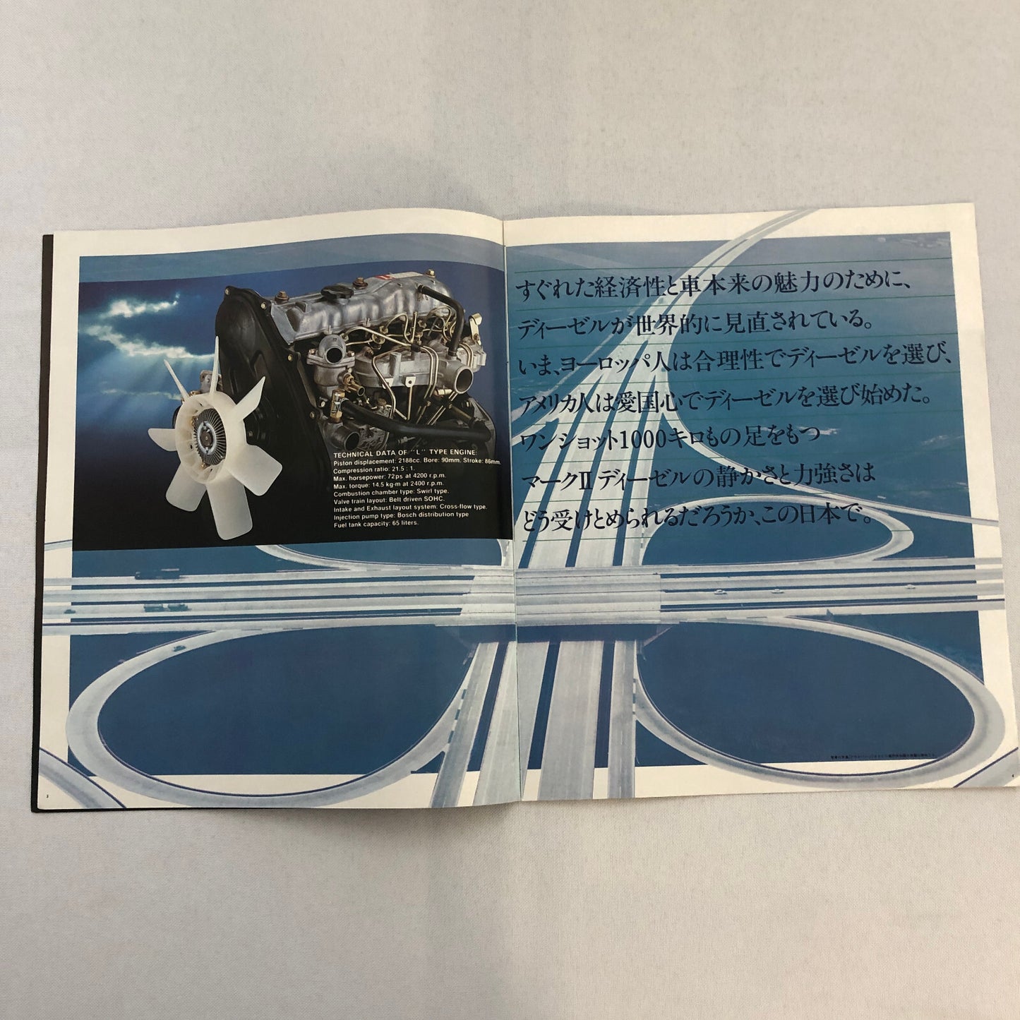 Toyota Mark II Diesel Car Sales Brochure Catalog Japanese JDM Vintage