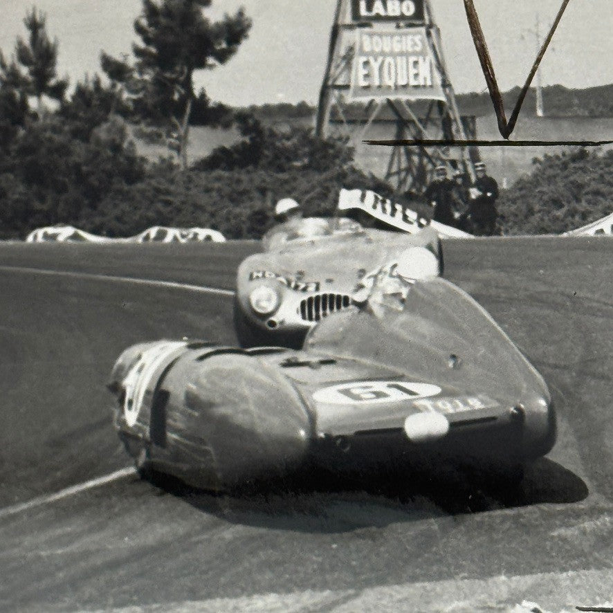 Vintage Racing Photo Photograph Print Unidentified Cars Photo LaFay