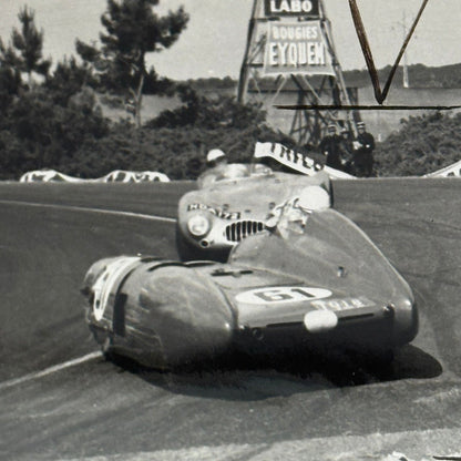 Vintage Racing Photo Photograph Print Unidentified Cars Photo LaFay