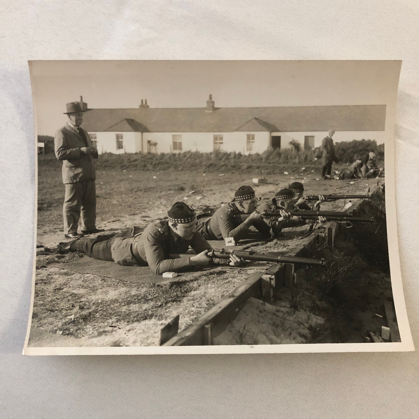 Vintage Press Photo Photograph Angus and Mearns Rifle Shooting Annual Event 1934