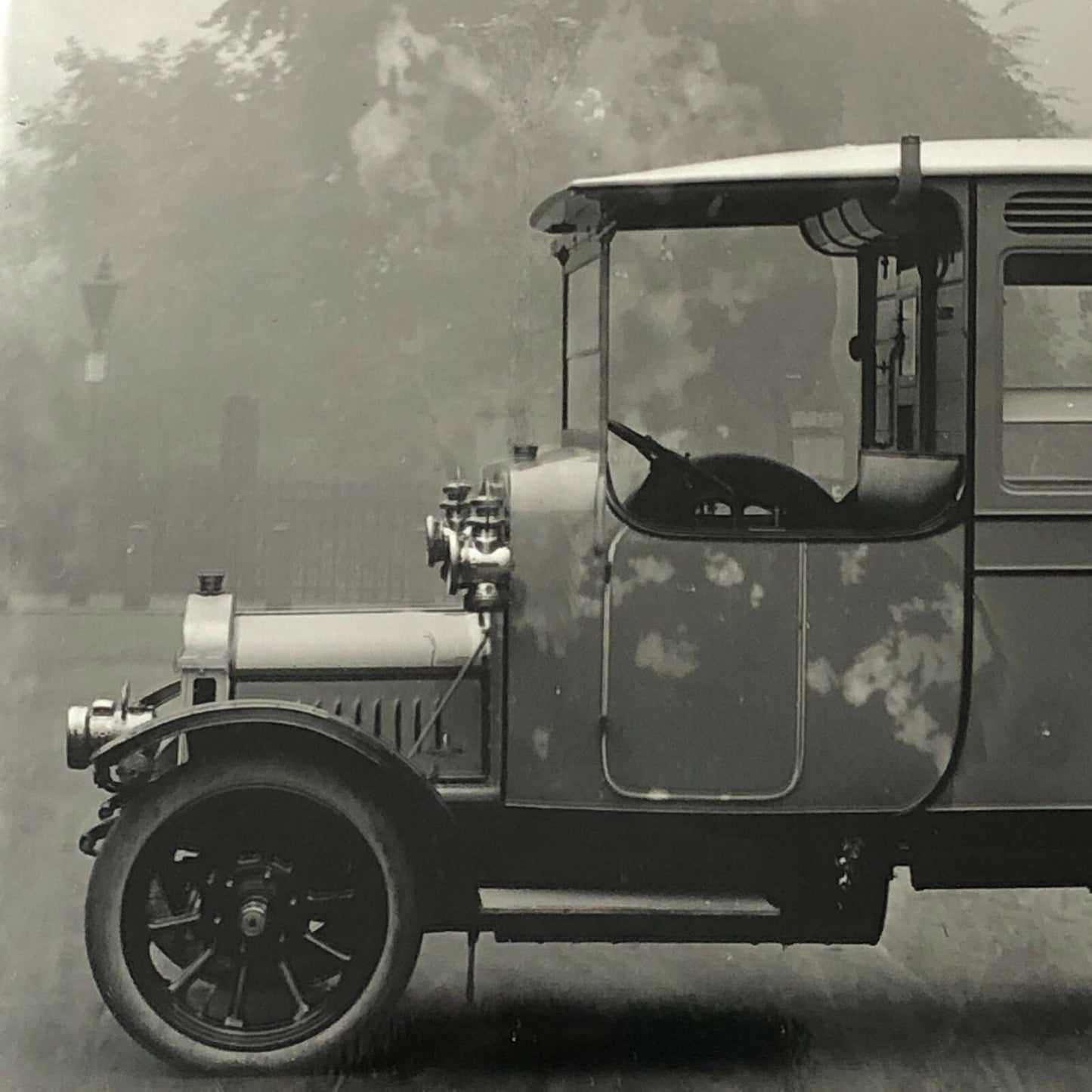 Antique Truck Photo Photograph Vintage Bus Delivery Unidentified Modern Print