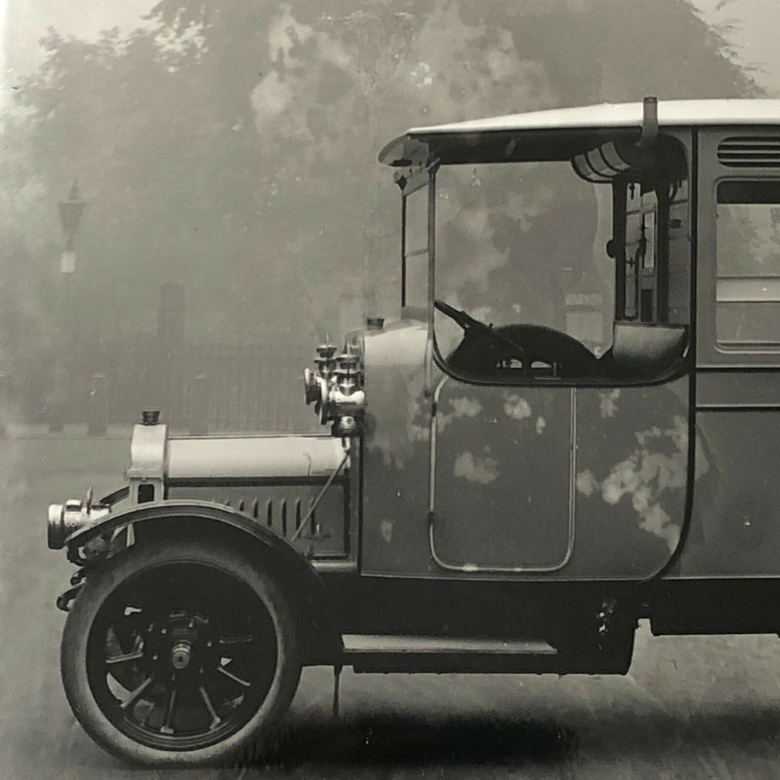 Antique Truck Photo Photograph Vintage Bus Delivery Unidentified Modern Print