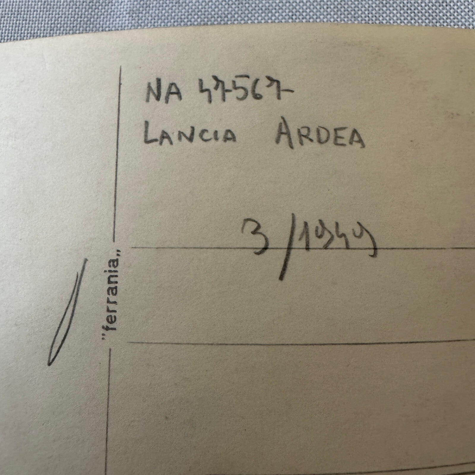 Vintage Lancia Ardea Car Automobile Photo Photograph