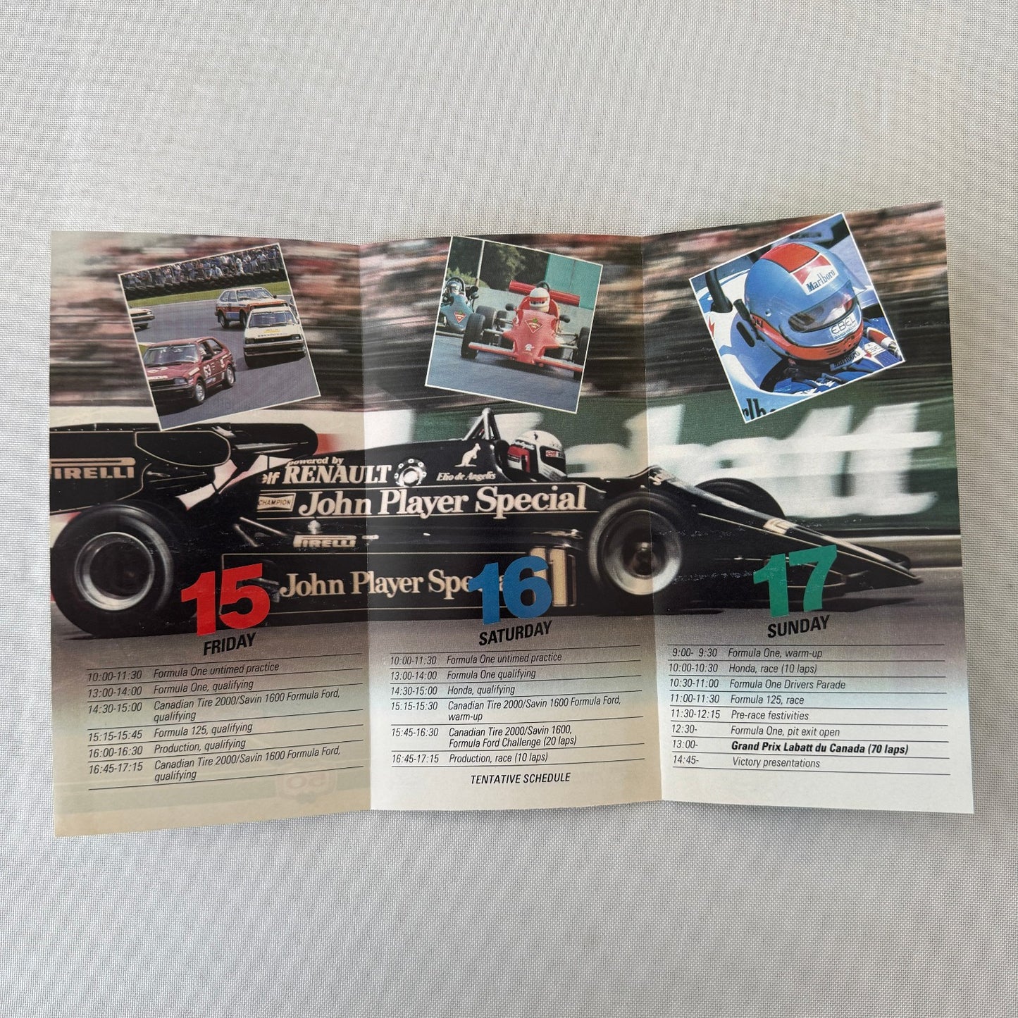 1984 Labatt Montreal Canadian Grand Prix F1 Formula One Press Kit Brochure