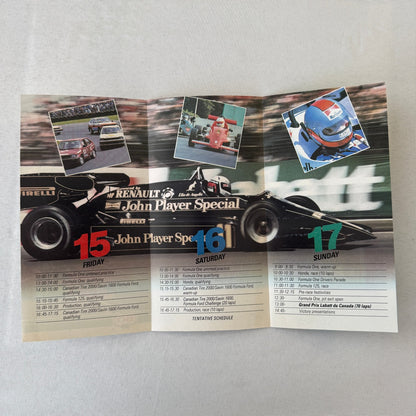 1984 Labatt Montreal Canadian Grand Prix F1 Formula One Press Kit Brochure